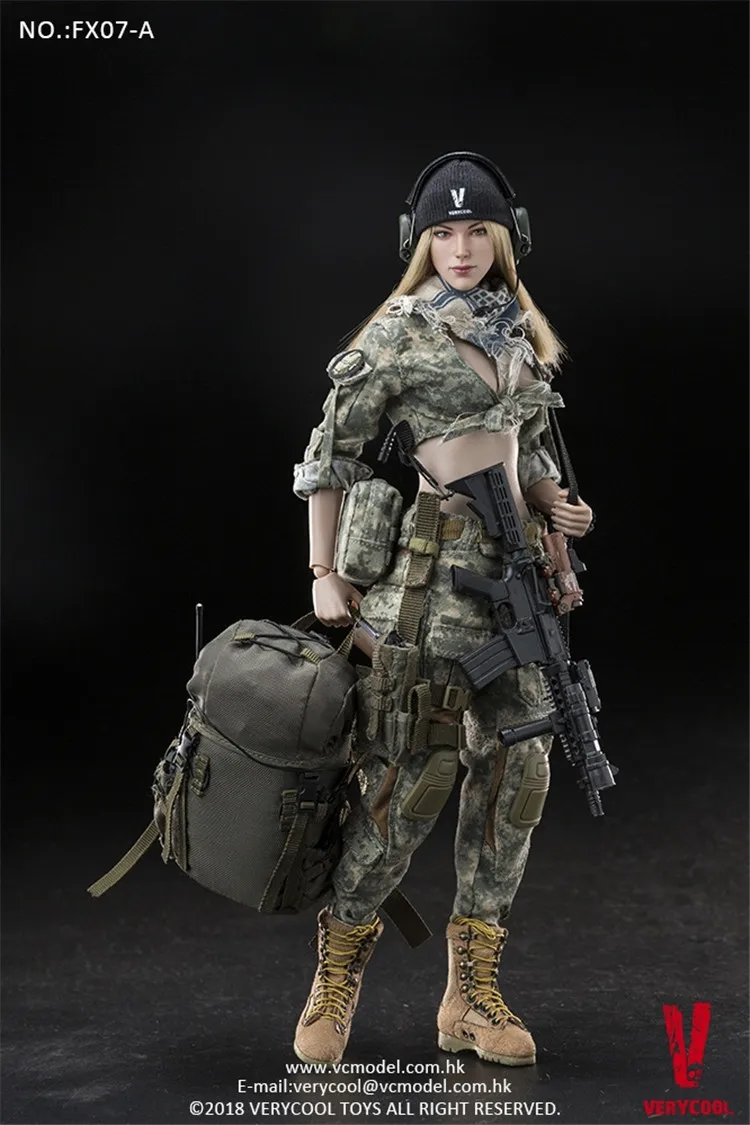 【USA FAST SHIPPING】1/6 Scale VERYCOOL Brown Hair Female Figure Full Set FX07B